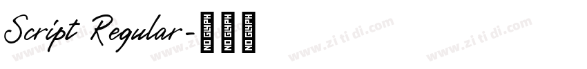 Script Regular字体转换 Script Regular字体转换